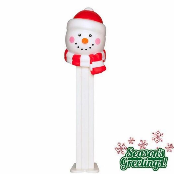 

PEZ Candy Christmas - Snowman with Scarf