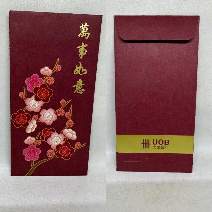 

Uob Bank Angpao Imlek Angbao Hongbao Amplop Merah Sincia Singapore Limited Edition