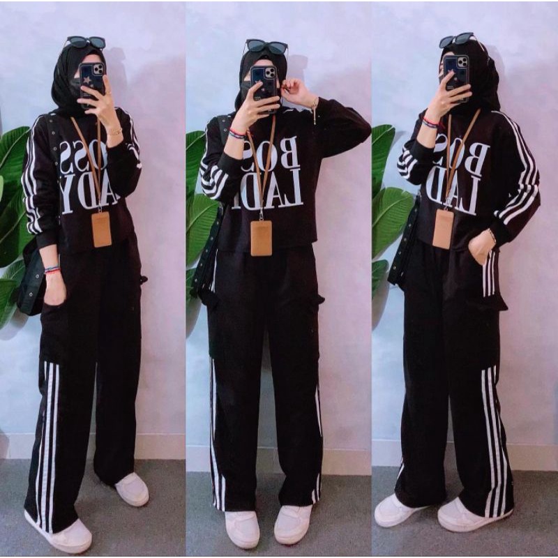 Listy #2 Sporty Crop Set baju olahraga wanita