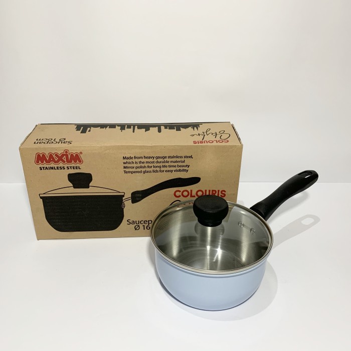 >>>>>] Panci Susu Stainless Saucepan 16 cm Colouris Maxim