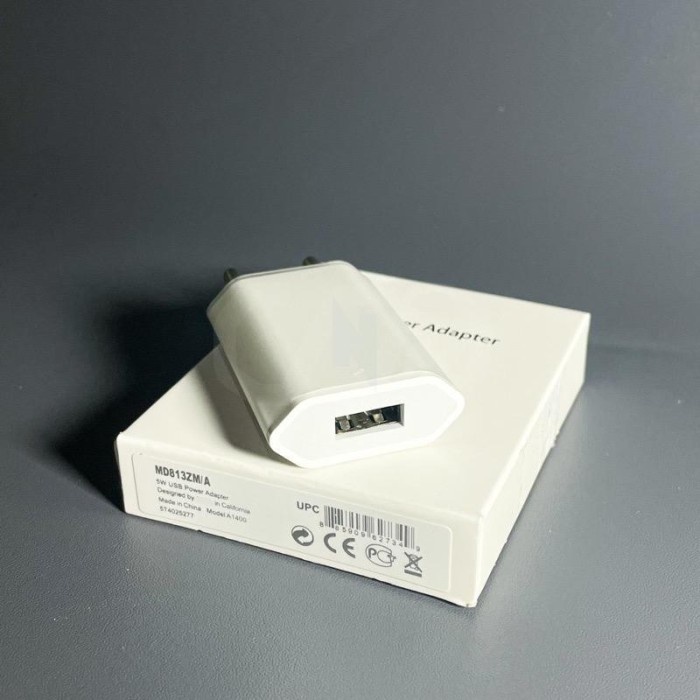 ADAPTOR CHARGER IPHONE ORIGINAL USB POWER ADAPTER IPHONE 5 6 7 8 PLUS