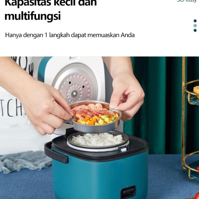 Rice Cooker Home 1.2 Liter Ni Multifungsi Nasi Cooker 1 Hingga 2 Orang Nasi Memasak Pintar Kecil Han