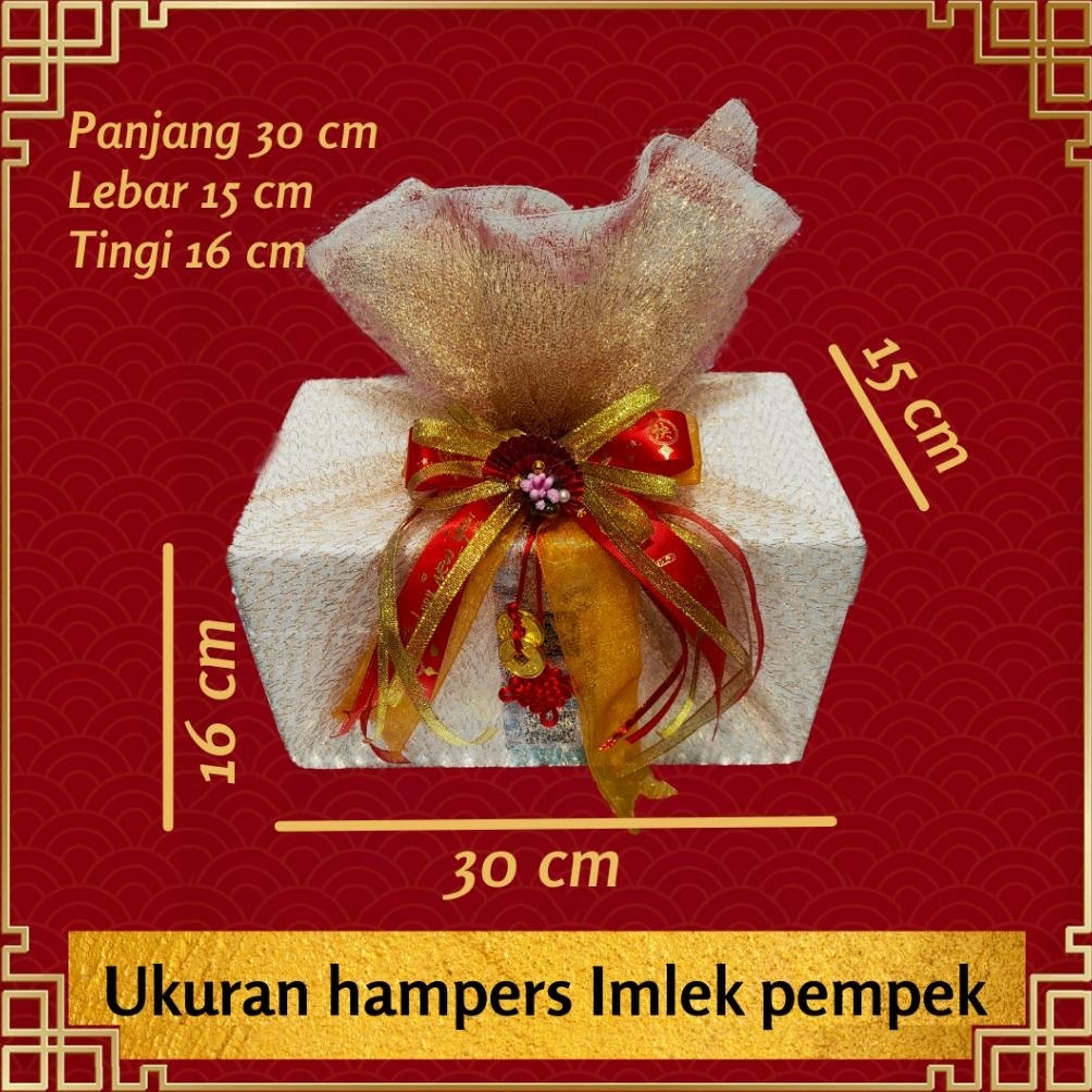 

TRY Hampers Imlek Sincia Chinese New Year parcel parsel hadiah bingkisan gift kado Makanan mpek empek Pempek SATRIA beku frozen isi 2 pack TERLARIS
