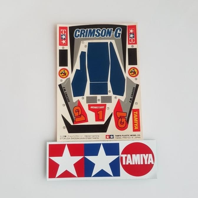 tamiya stiker crimson glory 1991th
