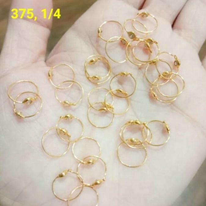 NEW PRODUK ANTING BAYI EMAS ASLI KADAR 375 / ANTING ANAK / ANTING2 