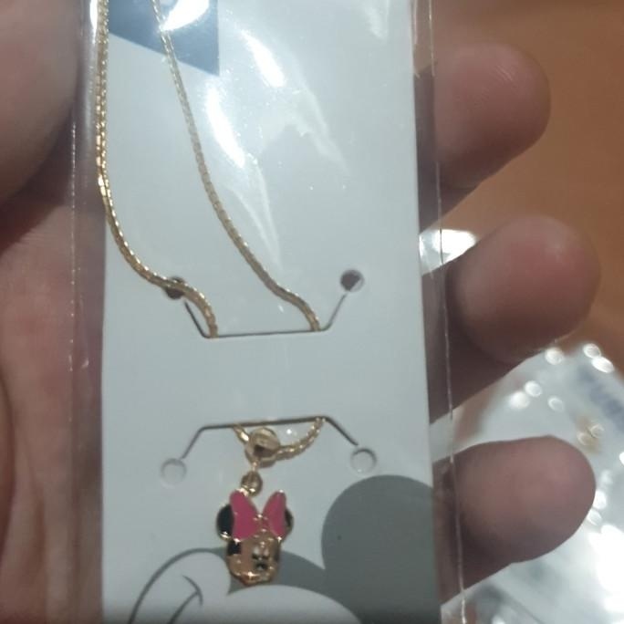 TERBARU KALUNG ANAK BALITA BAYI EMAS ASLI 700 70% UBS MINNIE MOUSE DISNEY 