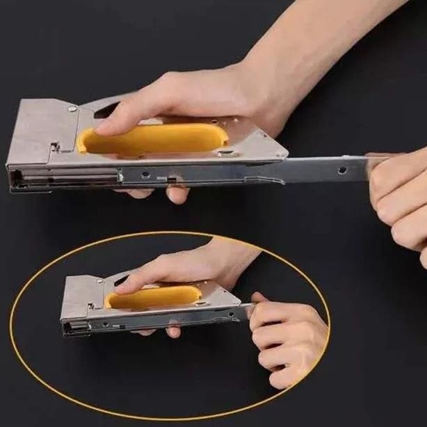 

Barang Terupdate Guntacker Gun Tacker Staple Staples Stapler Tembak Kertas Kayu Jok Motor 13/4-6-8mm