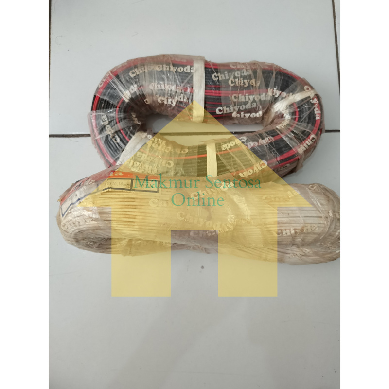 Kabel Chiyoda Twin Round 2x23 / 0,12 serabut per meter