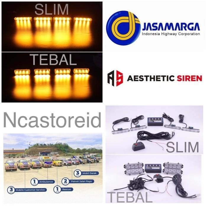 Strobo Grill Jasamarga Kuning Berkualitas Terang Dan Bergaransi