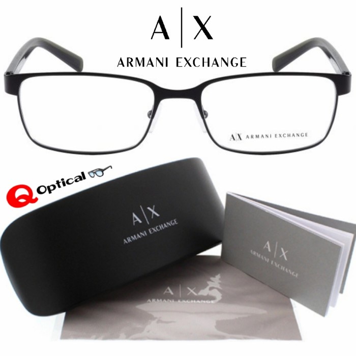 [Baru] Kacamata Frame Pria Original Armani Exchange Ax1042-6063 Model Casual Limited