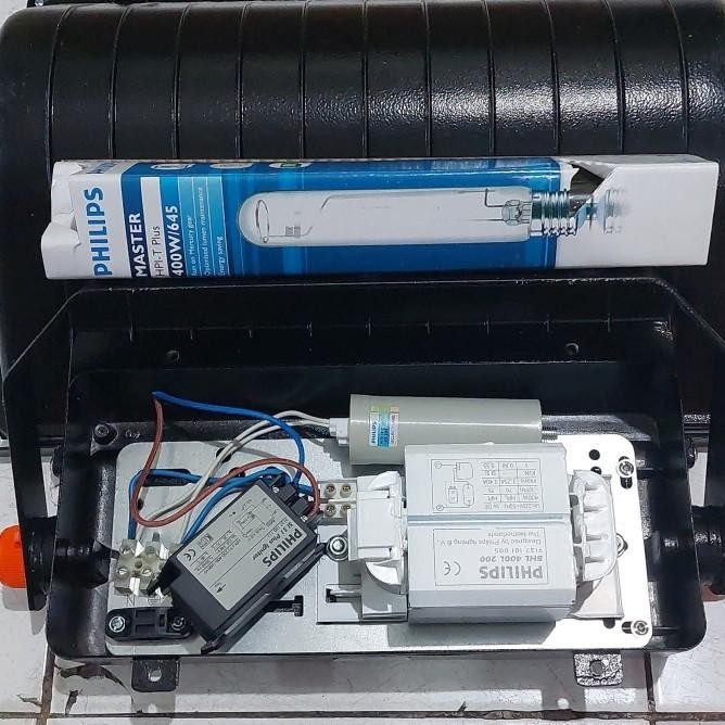 Kap Lampu Hpit Lampu Sorot 400W Zetalux Hpit 400W Komplit Philips