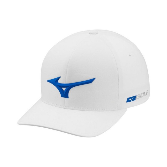 ✅Baru Topi Golf Mizuno Tour Delta Fitted White Original Berkualitas