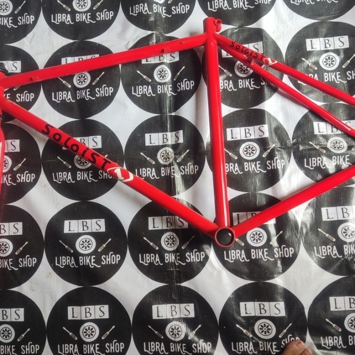 ✅New Nos Frame Fork Fixie United Soloist 1 Merah Terbatas