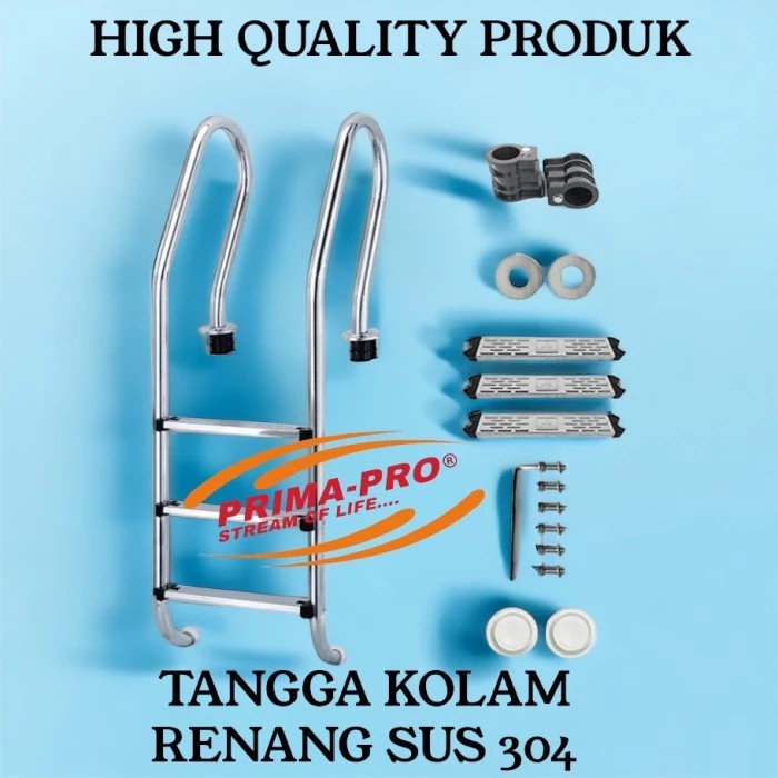 ✅Baru Tangga Kolam Renang Stainless 304 3 Step Tangga Kolam Renang 3 Step Diskon