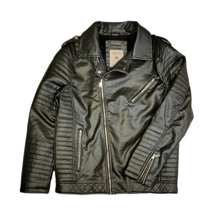 ✅New Jaket Winter Kulit Pria Inner Bulu Markova Ld112 Diskon