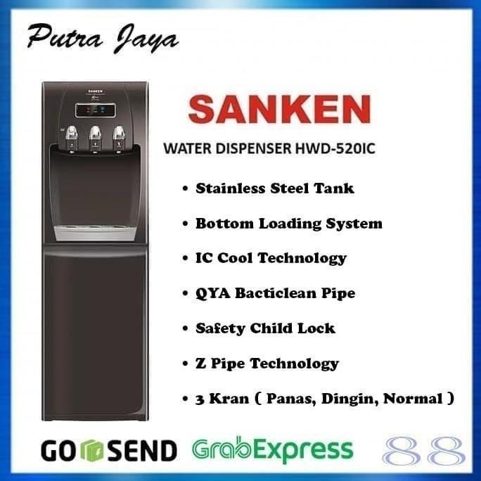 Sanken Dispenser Galon Bawah HWD 520 IC HWD-C520IC