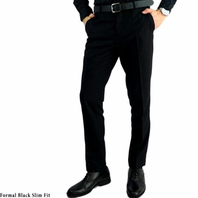 NEW PRODUK CELANA PANJANG FORMAL RJB HITAM STRECH 