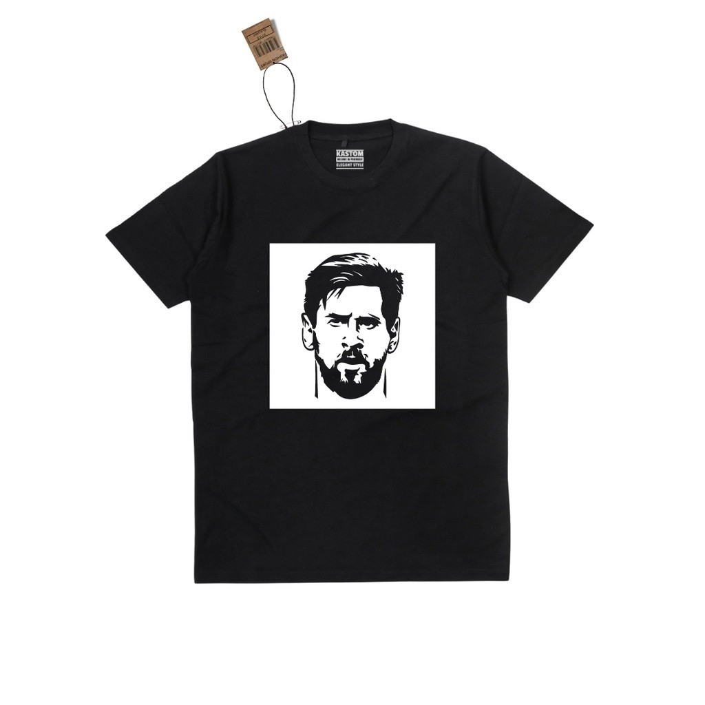 Kaos Wajah Lionel Messi Face Goat Football LEO Clothetic