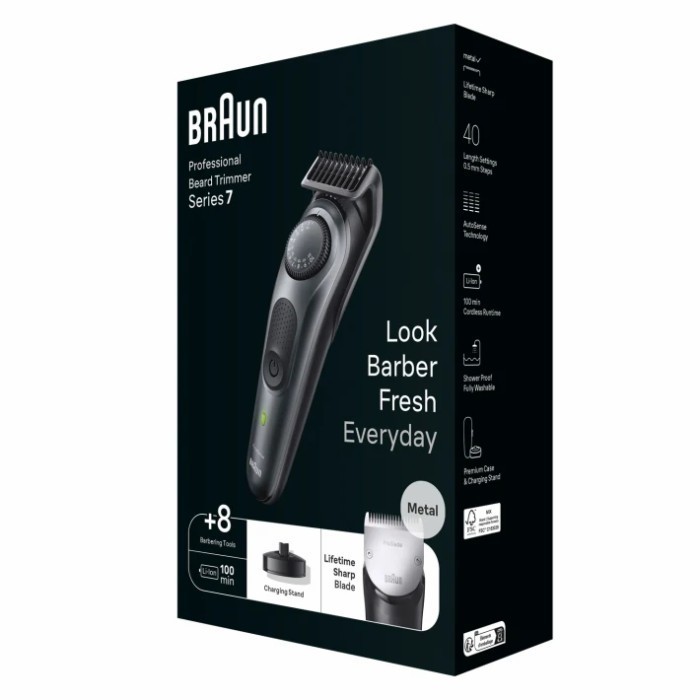 ✅New Ori Braun Series 7 Bt7441 Professional Beard Trimmer Cukur Jenggot Kumis Terbaru