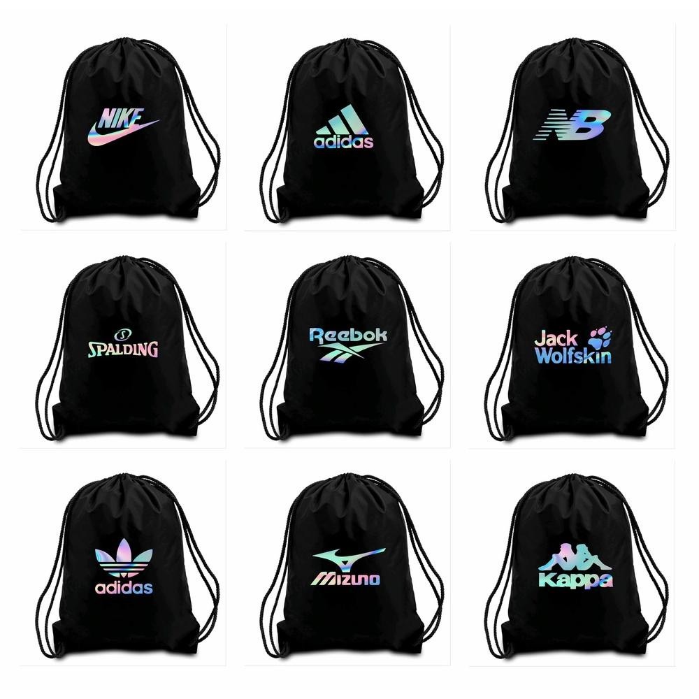 Diskon,, String Bag Terlaris Dengan Sablon Hologram Jepang 100% / Tas Serut Foil Holographic / New S