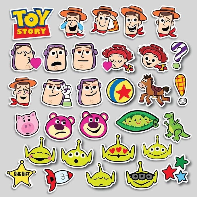 

Baru STICKER PACK TOYS STORY | STICKER TUMBLER | STIKER LAP KOPER HELM ,.