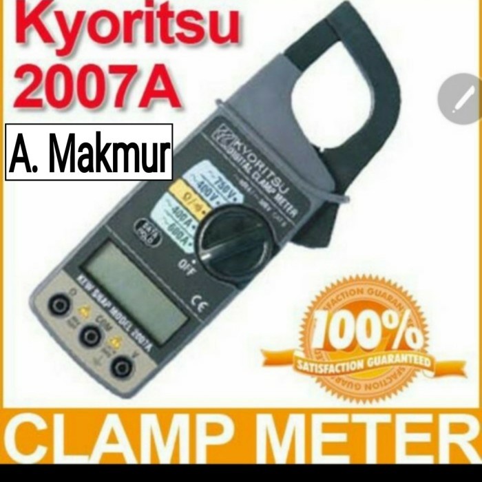 ✅Original Kyoritsu 2007A Tang Ampere Digital Clamp Meter Kyoritsu 2007 A Ori Berkualitas