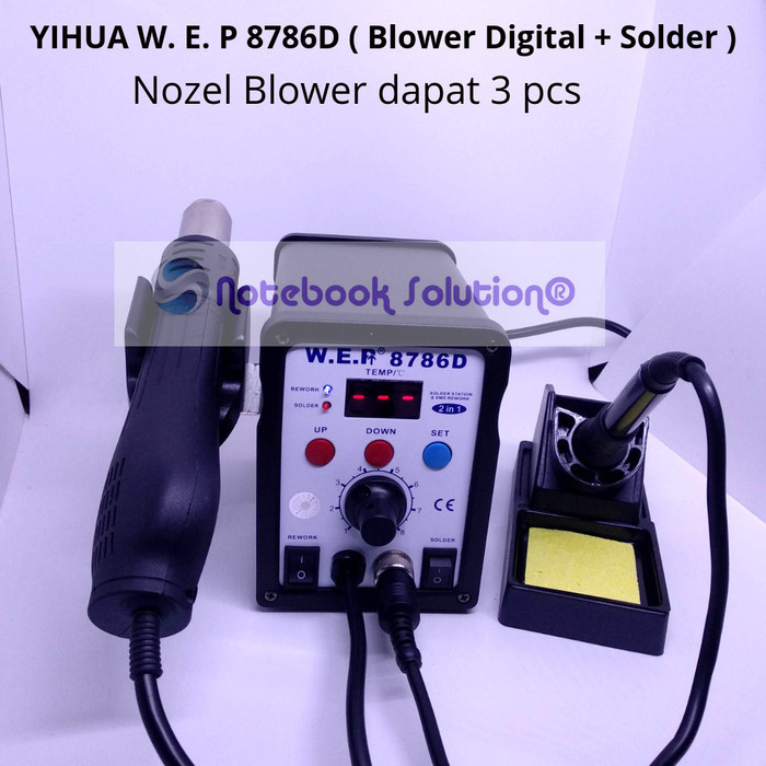✨New Ori W.E.P 8786 D  Blower  Solder  Digital Diskon