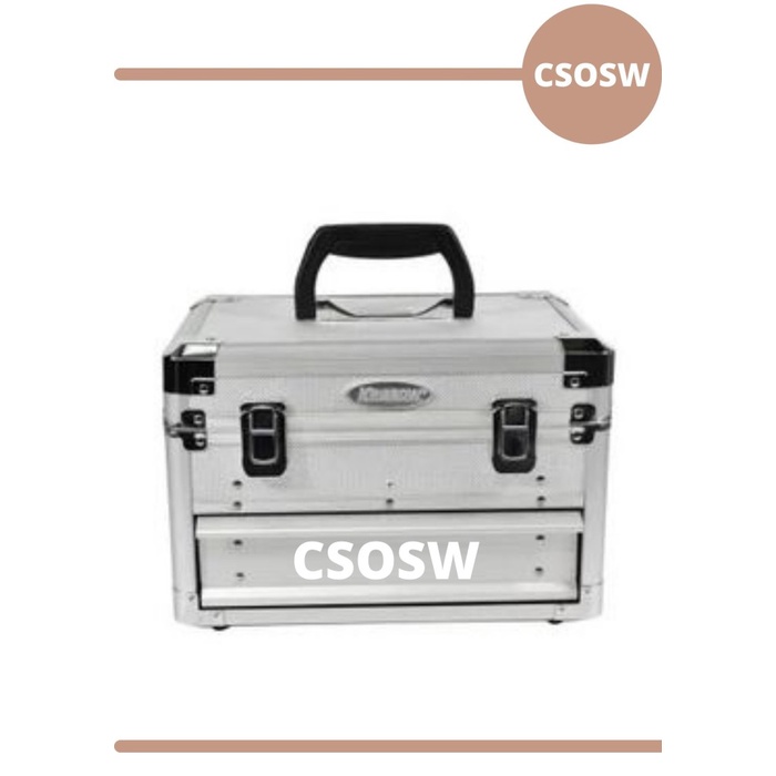 ✨Ori Krisbow Kotak Peralatan Aluminium Tool Box Case Kotak Perkakas Dg Laci Berkualitas