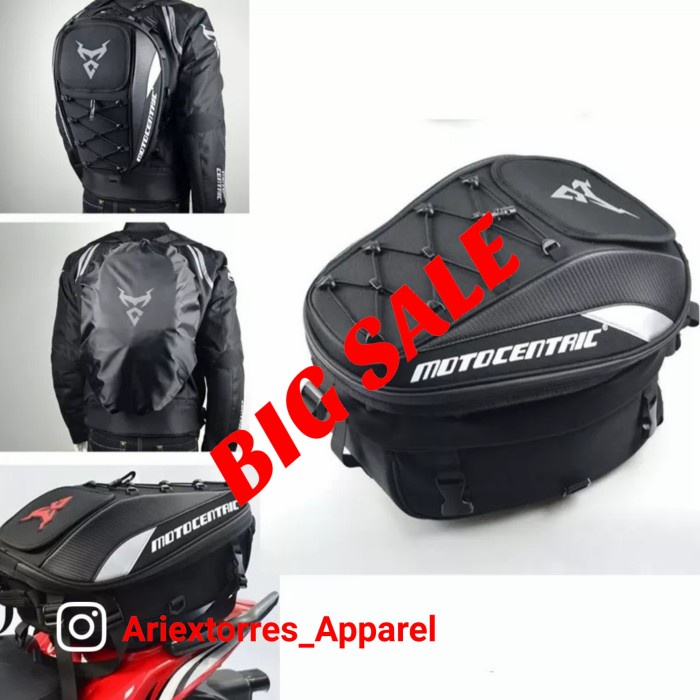 [Ori] Tail Bag Motocentric Original Side Bag Tas Motor Touring Waterproof Berkualitas