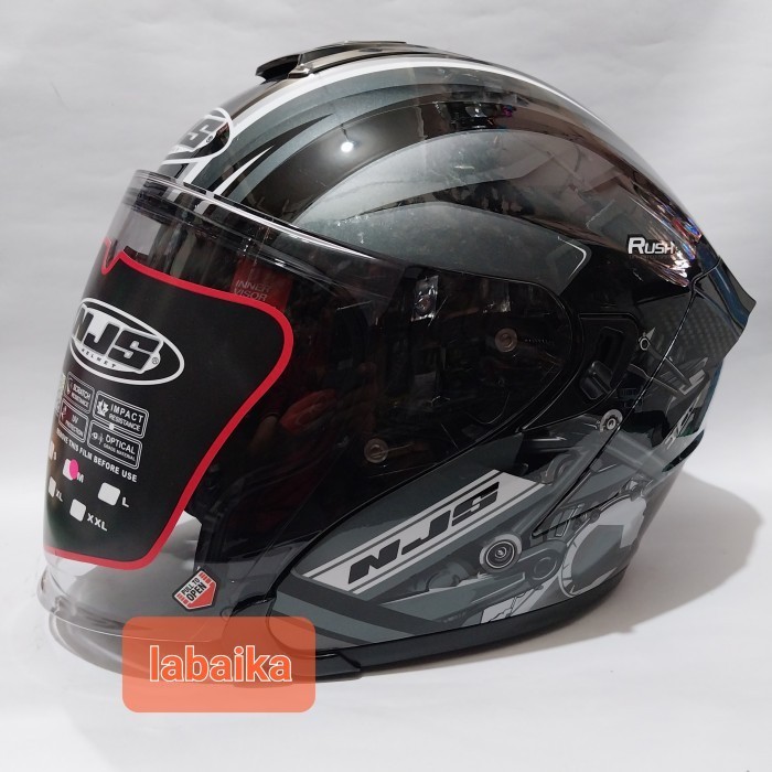 [New] Helm Njs Kairoz #Rush  Half Face Single Visor Berkualitas