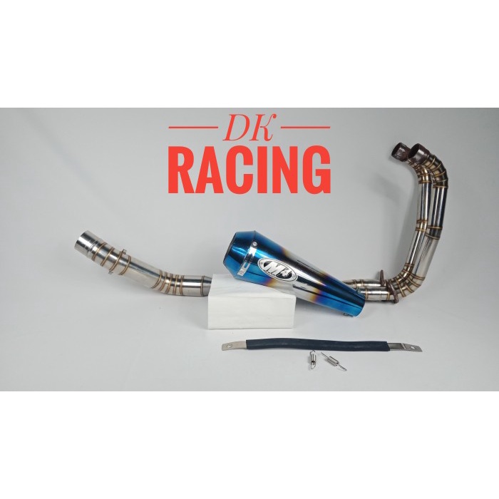 [Original] Exhaust Knalpot Racing Yamaha Mt 25 M4 Bluee Terbatas