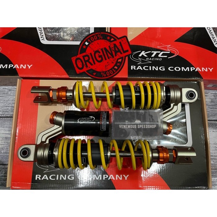 [Ori] Shock Ktc Racing Tipe Extreme Matic 335Mm-Kuning NmaxPcxXmax Diskon