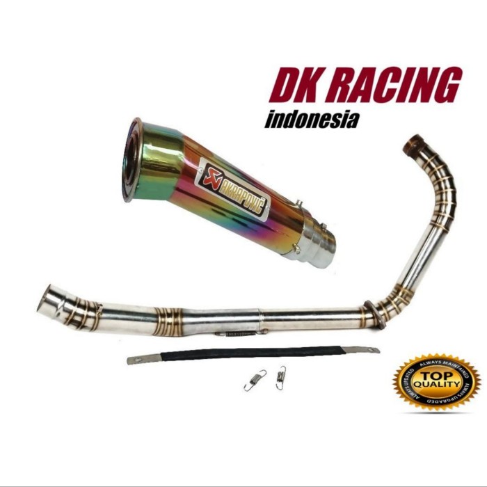[Original] Knalpot Fulcacing Cbr 150 K45 Lokal Akrapovic Megaphone R 4 Terbatas