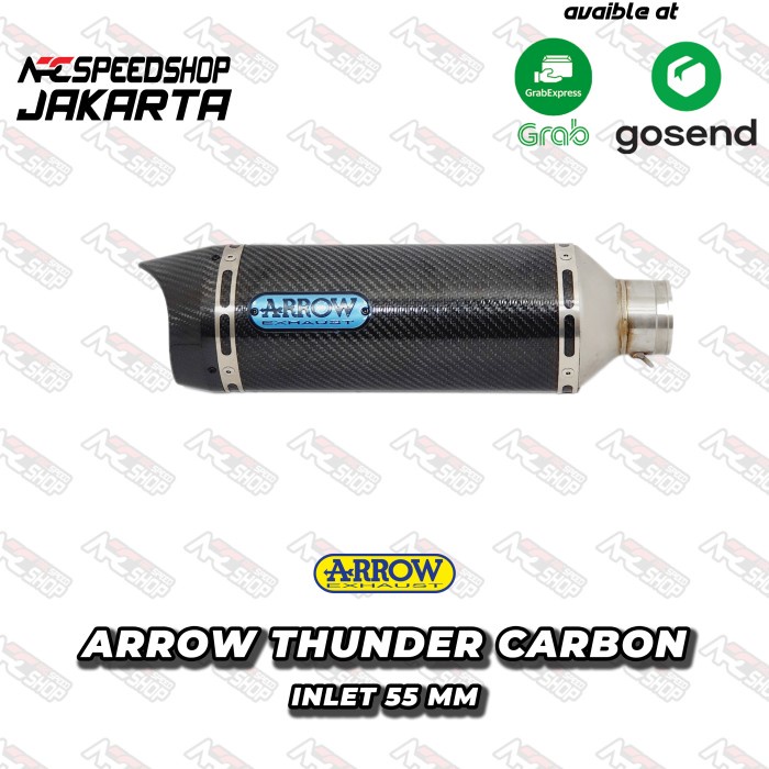 [Original] Knalpot Silencer Arrow Thunder Carbon - Silencer Only Berkualitas