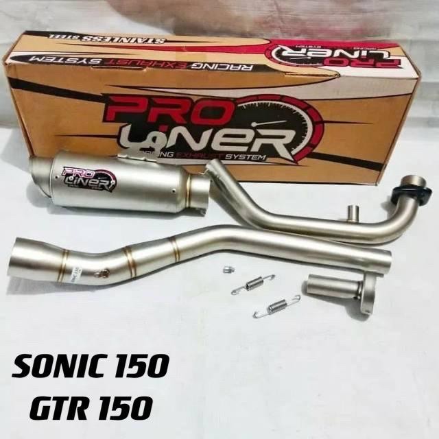 [Original] Knalpot Racing Proliner Sonic 150 / Supra Gtr 150 Berkualitas