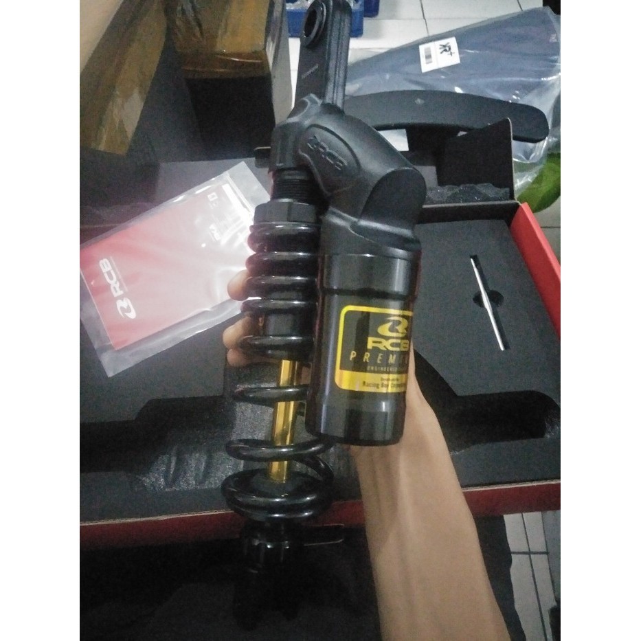 [Ori] Shock Tabung Rcb V Series Premium Click 330Mm Vario Beat  Scoopy Berkualitas