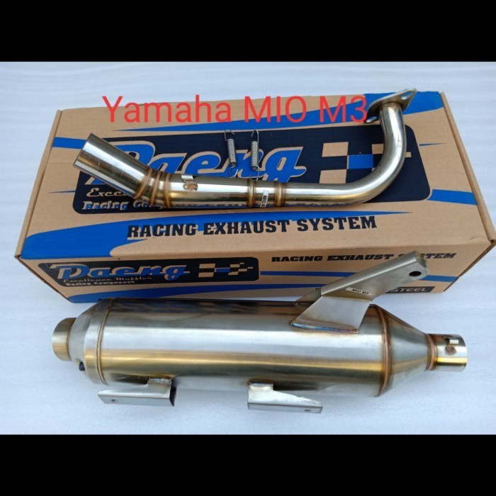 [Original] Knalpot Tsukigi Mio M3 Fino 125 Dop Full Stainless Daeng Terbaru