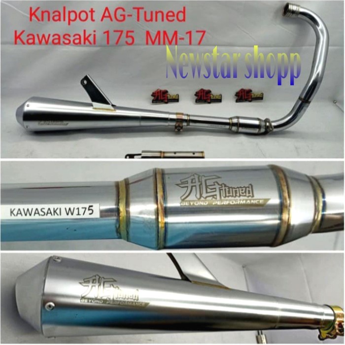 [Original] Knalpot Racing W175 Ag-Tuned Full Sanblast Knalpot W175 Original Berkualitas