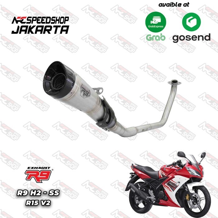 [Original] Knalpot R9 H2 Ss Carbon All New R15 V2 Old Fullsystem #Akrapovic Berkualitas