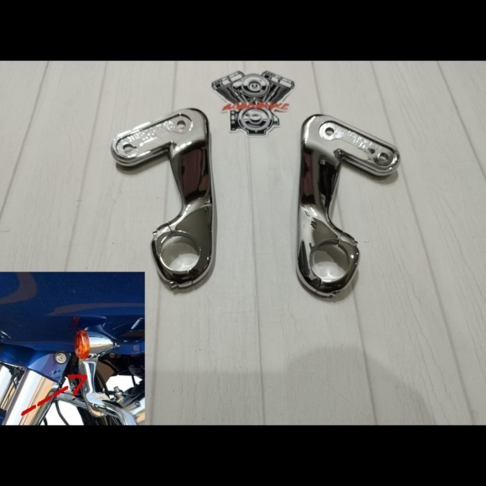 [Original] Bracket Support Fairing Harley Roadglide 2010- 2013 Chrome Berkualitas