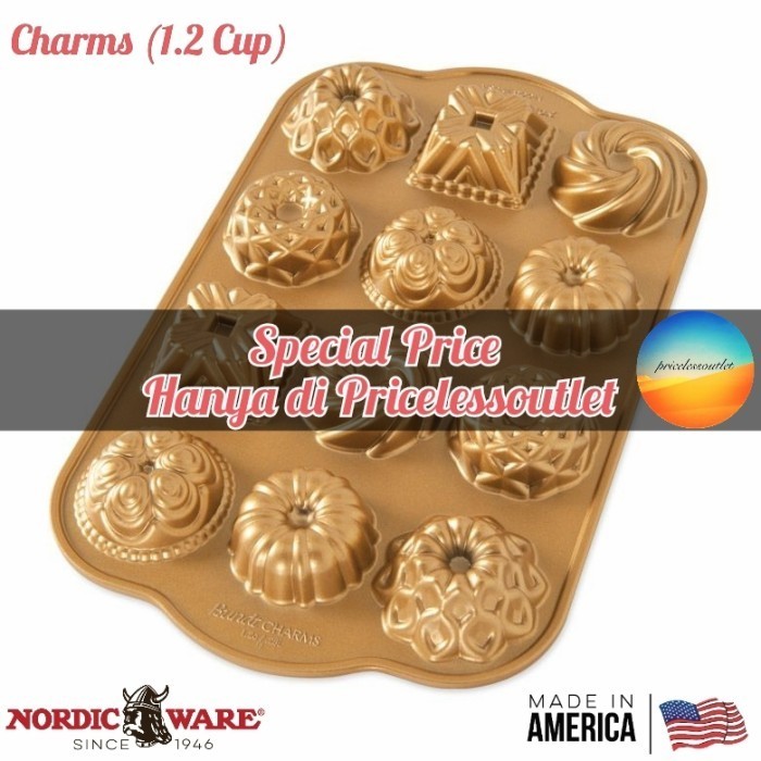 

[New Ori] Loyang Cetakan Kue Nordic Ware Bundt Charms Loyang Sultan Berkualitas