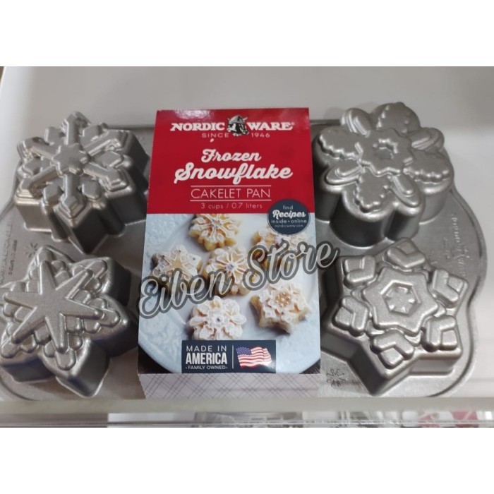 

[New Ori] Nordic Ware Frozen Snowflakes Cakelets Pan Limited