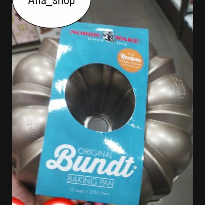 

[New Ori] Nordic Ware Original Bundt Pan / Loyang Kue 12 Cup - Ø25.5 H9.5Cm Terbaru