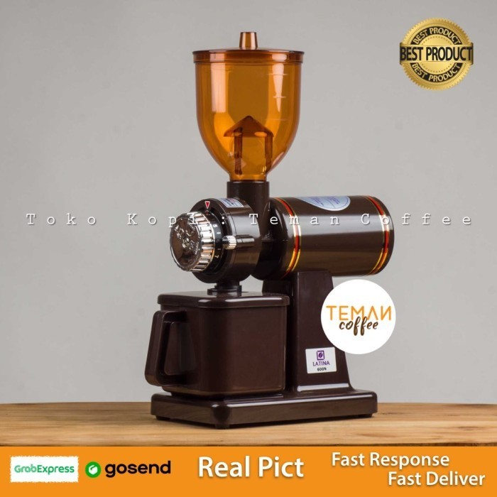 [New Ori] Latina 600N Electric Coffee Grinder Brown Berkualitas