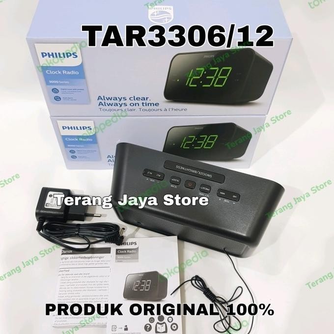 Radio Philips TAR3306 Jam Radio Digital Philips TAR3306/12 Radio Clock