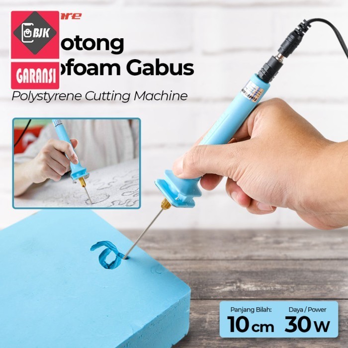 

Pemotong Styrofoam Gabus Polystyrene Cutting Machine 10cm 30W Blue