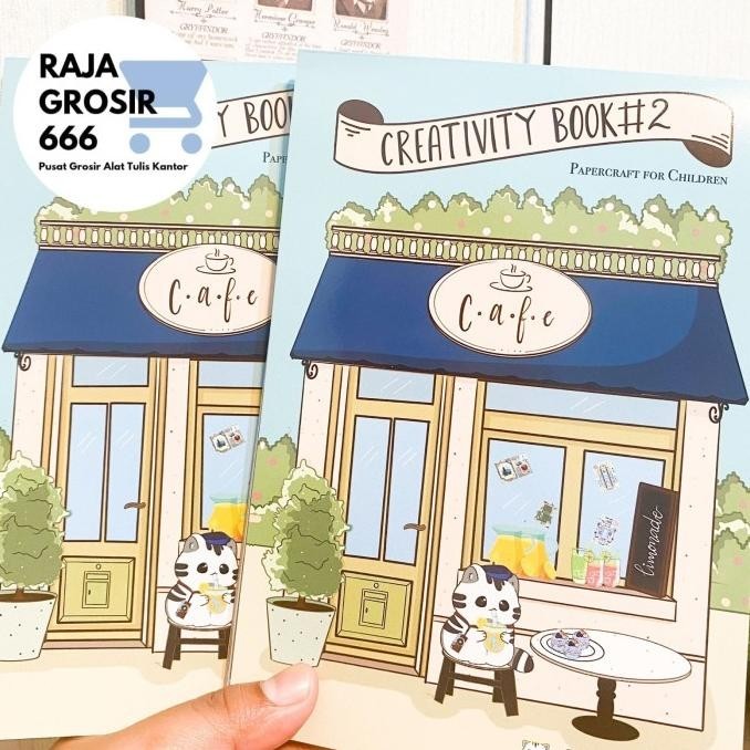 

Buku Centle papercraft + Sticker anti air creativity book activity buk