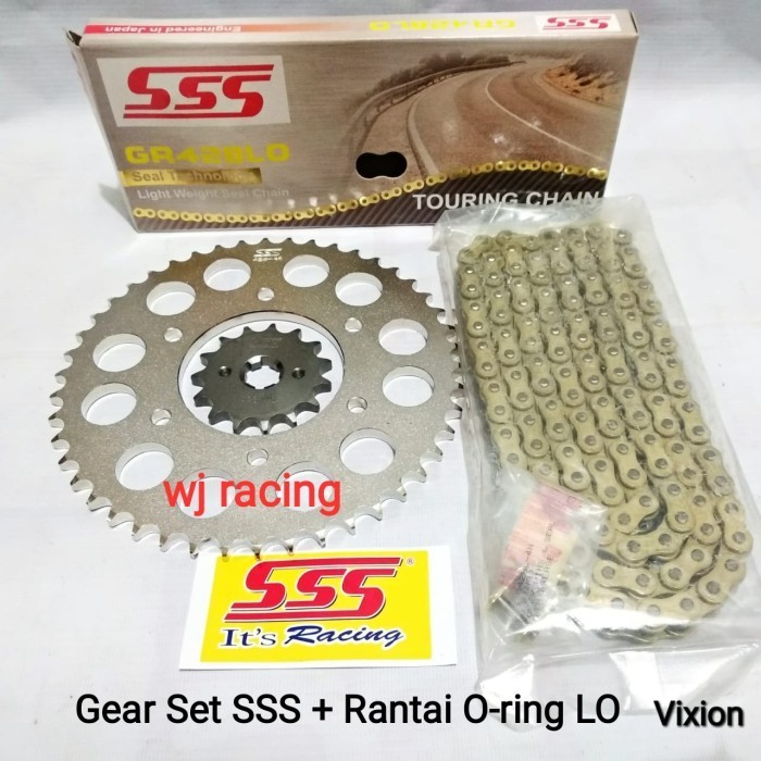 ✅Baru Gear Set Sss Vixion  Rantai Sss O Ring 428 Lo Berkualitas