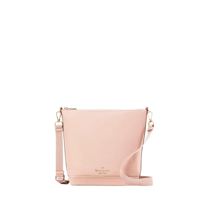 ✅New Kate Spade Chelsea Nylon Duffle Crossbody Conch Pink Terbaru