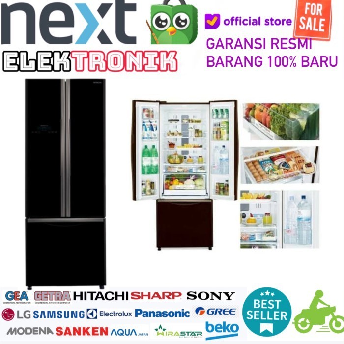 [Baru] Hitachi Rwb49Pgd9 Kulkas 3 Pintu R-Wb49Pgd9 New Resmi Terbatas